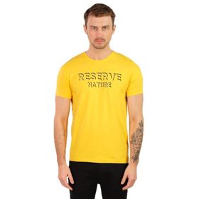 Arma Y22344451001 Sarı-S1 Bisiklet Yaka Erkek T-shirt