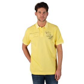 Arma Y22374375101 Sarı Polo Yaka Erkek T-shirt