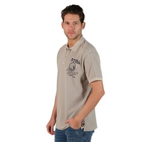 Arma Y22374375601 Bej-B1 Polo Yaka Erkek T-shirt