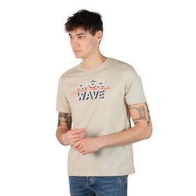 Arma Y22374868301 Bej-B1 Büyük Beden Bisiklet Yaka Erkek T-shirt