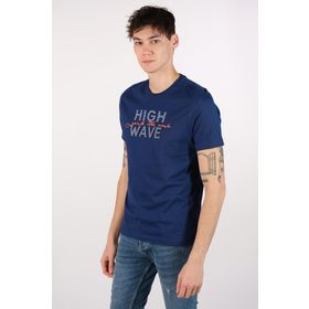 Arma Y22374868301 İndigo-İ1 Büyük Beden Bisiklet Yaka Erkek T-shirt