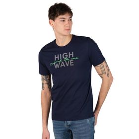 Arma Y22374868301 Lacivert-L1 Büyük Beden Bisiklet Yaka Erkek T-shirt