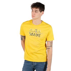 Arma Y22374868301 Sarı-S1 Büyük Beden Bisiklet Yaka Erkek T-shirt