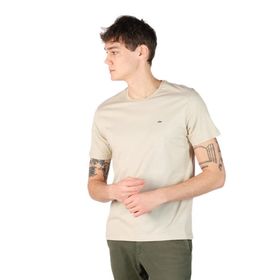 Arma Y22374868501 Bej-B1 Büyük Beden Bisiklet Yaka Erkek T-shirt