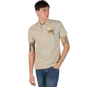 Arma Y22374869001 Bej-B1 Büyük Beden Polo Yaka Erkek T-shirt