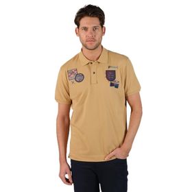 Arma Y22374869401 Hardal Sarısı-H1 Büyük Beden Polo Yaka Erkek T-shirt