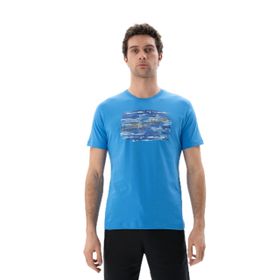 Arma Y25344403001 Mavi-M2 Regular Fit Bisiklet Yaka Erkek T-shirt