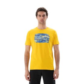 Arma Y25344403001 Sarı-S2 Regular Fit Bisiklet Yaka Erkek T-shirt
