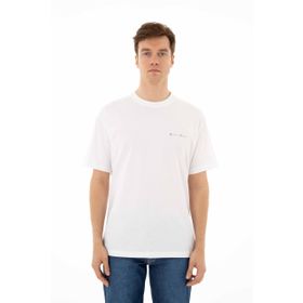 Arma Y25344403101 Beyaz-B1 Oversize Bisiklet Yaka Erkek T-shirt