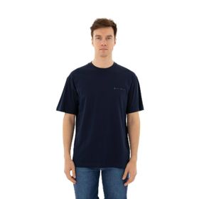 Arma Y25344403101 Lacivert-L1 Oversize Bisiklet Yaka Erkek T-shirt