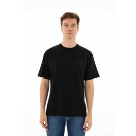 Arma Y25344403101 Siyah-S1 Oversize Bisiklet Yaka Erkek T-shirt