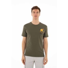 Arma Y25344403401 Haki-H1 Regular Fit Bisiklet Yaka Erkek T-shirt