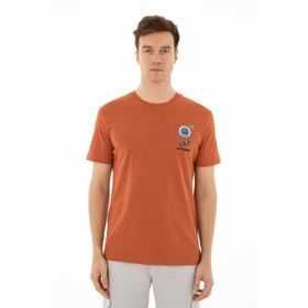 Arma Y25344403401 Pembe-P4 Regular Fit Bisiklet Yaka Erkek T-shirt