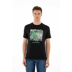 Arma Y25344403501 Siyah-S1 Regular Fit Bisiklet Yaka Erkek T-shirt