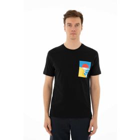 Arma Y25344403801 Siyah-S1 Regular Fit Bisiklet Yaka Erkek T-shirt
