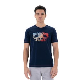 Arma Y25344404001 Lacivert-L1 Regular Fit Bisiklet Yaka Erkek T-shirt