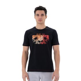 Arma Y25344404001 Siyah-S1 Regular Fit Bisiklet Yaka Erkek T-shirt