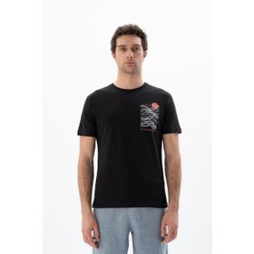 Arma Y25344405201 Siyah-S1 Regular Fit Bisiklet Yaka Erkek T-shirt