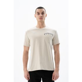 Arma Y25344405501 Bej-B1 Regular Fit Bisiklet Yaka Erkek T-shirt