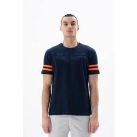 Arma Y25344405801 Lacivert-L1 Regular Fit Bisiklet Yaka Erkek T-shirt