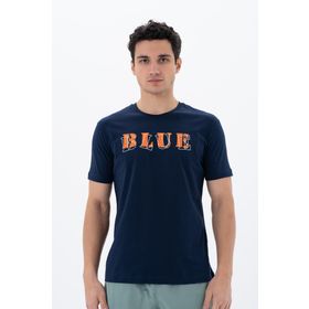 Arma Y25344405901 Lacivert-L1 Regular Fit Bisiklet Yaka Erkek T-shirt