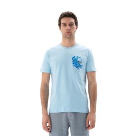 Arma Y25344406101 Mavi-M1 Bisiklet Yaka Regular Fit Erkek T-shirt