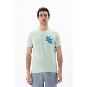 Arma Y25344406101 Yeşil-Y2 Regular Fit Bisiklet Yaka Erkek T-shirt