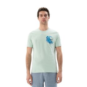 Arma Y25344406101 Yeşil-Y2 Regular Fit Bisiklet Yaka Erkek T-shirt