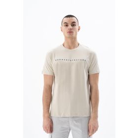 Arma Y25344406201 Bej-B1 Regular Fit Bisiklet Yaka Erkek T-shirt