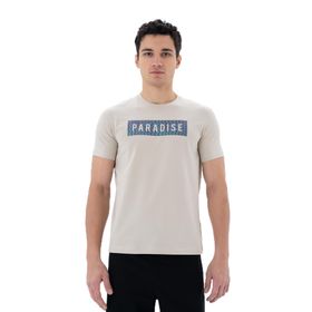 Arma Y25344451901 Bej-B1 Slim Fit Bisiklet Yaka Erkek T-shirt