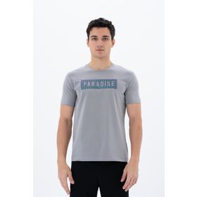 Arma Y25344451901 Gri-G2 Slim Fit Bisiklet Yaka Erkek T-shirt