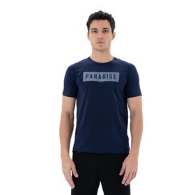 Arma Y25344451901 Lacivert-L1 Slim Fit Bisiklet Yaka Erkek T-shirt