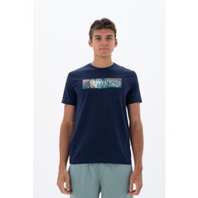 Arma Y25344452101 Lacivert-L1 Slim Fit Bisiklet Yaka Erkek T-shirt