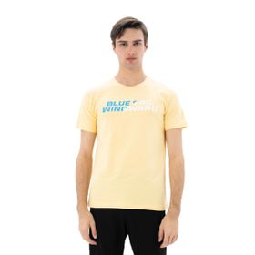 Arma Y25344452401 Sarı-S1 Slim Fit Bisiklet Yaka Erkek T-shirt