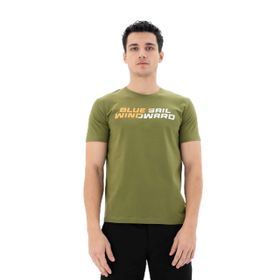 Arma Y25344452401 Yeşil-Y1 Slim Fit Bisiklet Yaka Erkek T-shirt