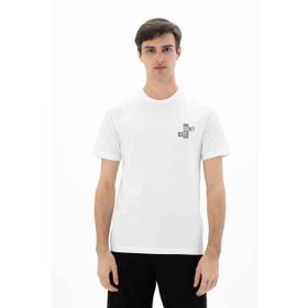 Arma Y25344470601 Beyaz-B1 Regular Fit Bisiklet Yaka Erkek T-shirt