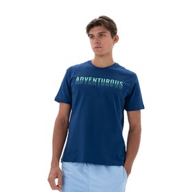 Arma Y25344870001 İndigo İ1 Büyük Beden Bisiklet Yaka Erkek T-shirt