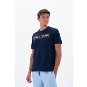 Arma Y25344870001 Lacivert L1 Büyük Beden Bisiklet Yaka Erkek T-shirt