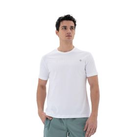 Arma Y25344870101 Beyaz-B1 Büyük Beden Bisiklet Yaka Erkek T-shirt
