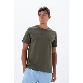 Arma Y25344870101 Haki-H1 Büyük Beden Bisiklet Yaka Erkek T-shirt