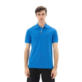 Arma Y25374303301 Saks Mavisi-SM1 Regular Fit Polo Yaka Erkek T-shirt