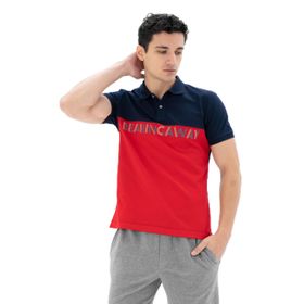 Arma Y25374304201 Lacivert-L1 Regular Fit Polo Yaka Erkek T-shirt