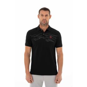 Arma Y25374305301 Siyah-S1 Regular Fit Polo Yaka Erkek T-shirt