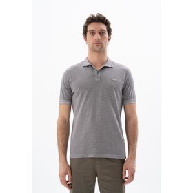 Arma Y25374490401 Gri-G2 Regular Fit Parça Boyama Polo Yaka Erkek T-shirt