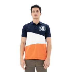 Arma Y25374866301 Lacivert-L1 Büyük Beden Polo Yaka Erkek T-shirt
