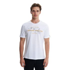 Arma Y27344406601 Beyaz-B1 Regular Fit Süprem Bisiklet Yaka Erkek T-shirt