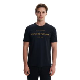 Arma Y27344406601 Siyah-S1 Regular Fit Süprem Bisiklet Yaka Erkek T-shirt