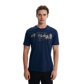 Arma Y27344406701 Lacivert-L1 Regular Fit Bisiklet Yaka Erkek T-shirt