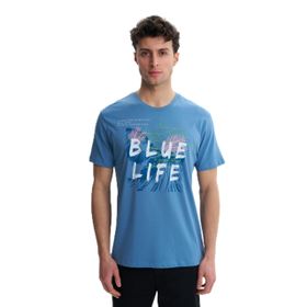 Arma Y27344407201 Mavi-M2 Bisiklet Yaka Regular Fit Erkek T-shirt