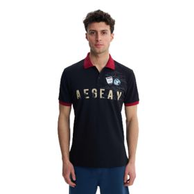 Arma Y27374308601 Siyah-S1 Regular Fit Likralı Pike Polo Yaka Erkek T-shirt